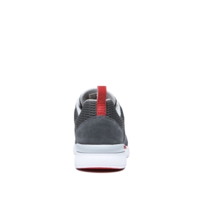 Supra Mens SCISSOR Low Top Shoes Dk Grey/Risk Red/white | US-62099